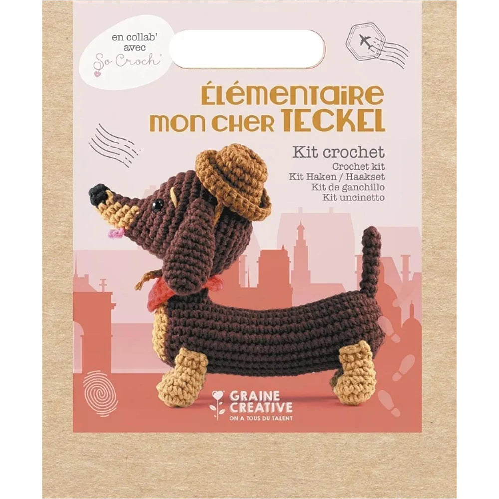 Amigurumi | Dachshund Crochet Kit - 18 cm