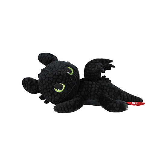 Zachte Toothless knuffel 30 cm – liggend draakje met kawaii uitstraling
