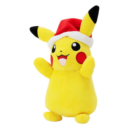 Pokémon | Pikachu met kerstmuts - knuffel 20 cm