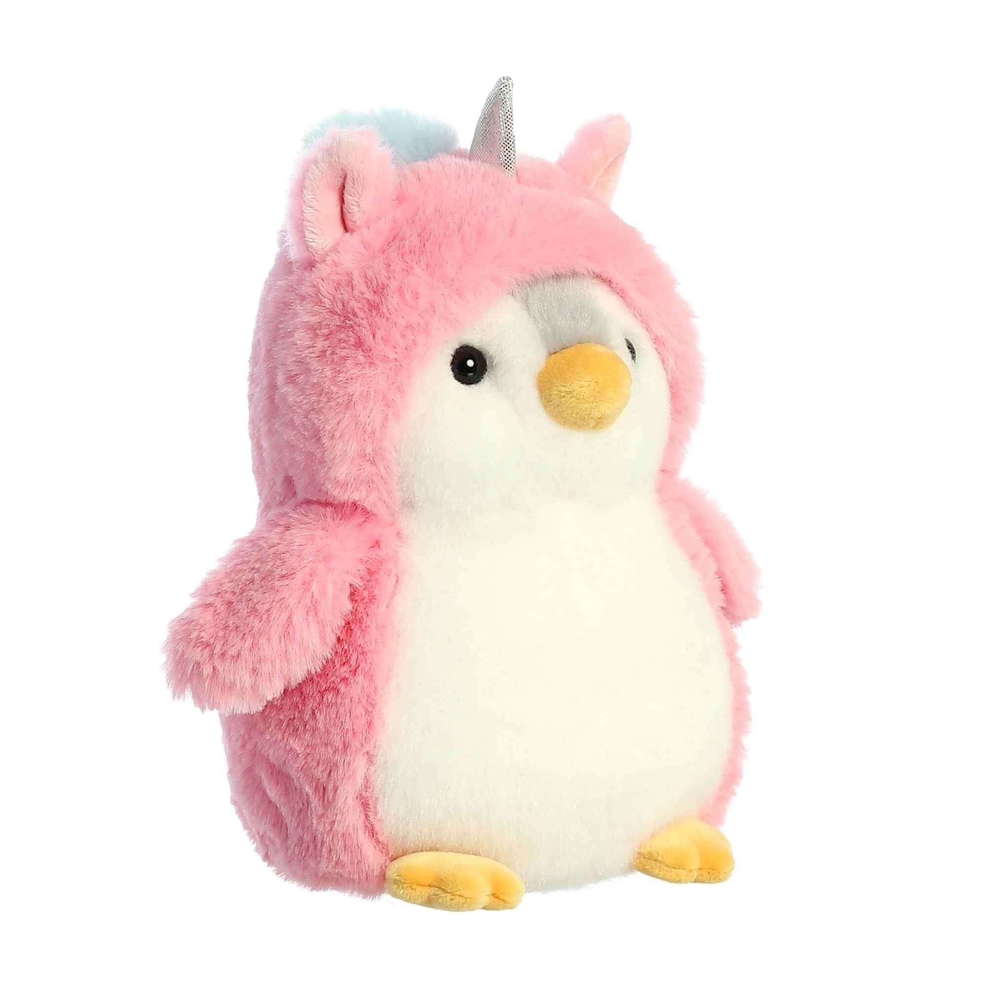 Pom Pom pinguïn | Unicorn hoodie - knuffel 18 cm